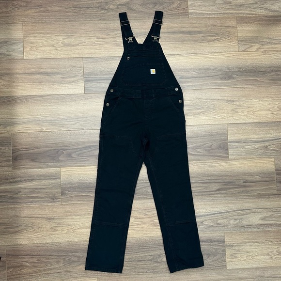 Carhartt Loose Fit Double Knee Overalls in Black Size XS (0-2) - Picture 1 of 12